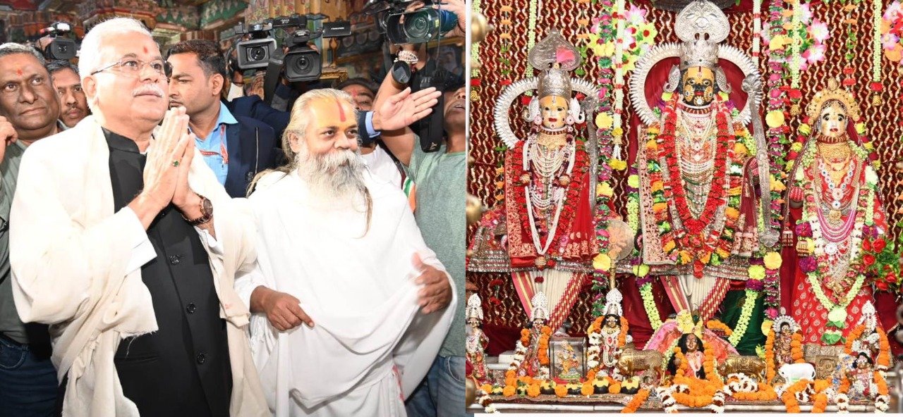 रायपुर: छेरछेरा पर मुख्यमंत्री  भूपेश बघेल ने गली-गली घूमकर मांगा दान