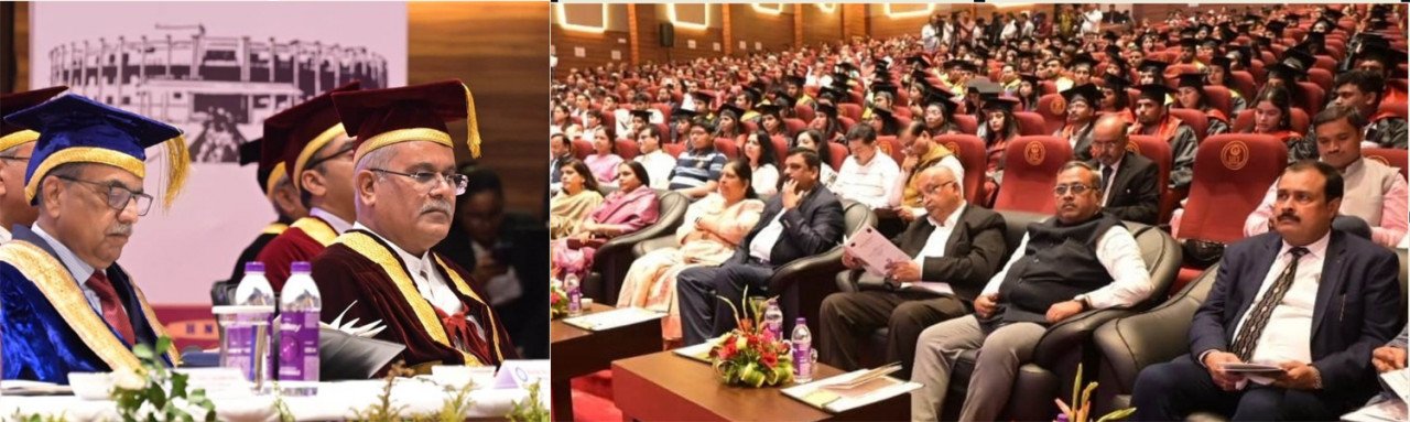 रायपुर : हिदायतुल्लाह नेशनल लॉ यूनिवर्सिटी के दीक्षांत समारोह  में शामिल हुए मुख्यमंत्री 