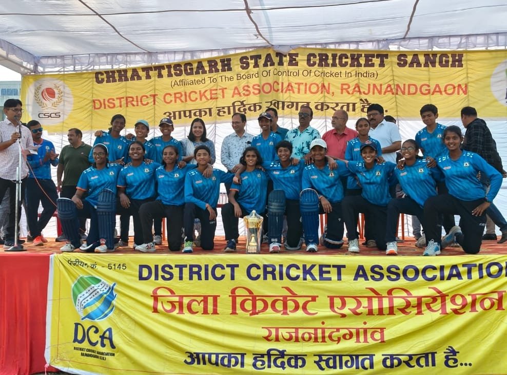 राजनांदगांव : विदर्भ एवं छत्तीसगढ़ की क्रिकेट टीमों की सिरीज़ संपन्न