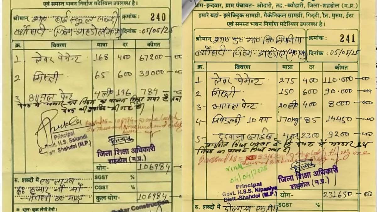 Scam in Government High School Sankadi of Byawari