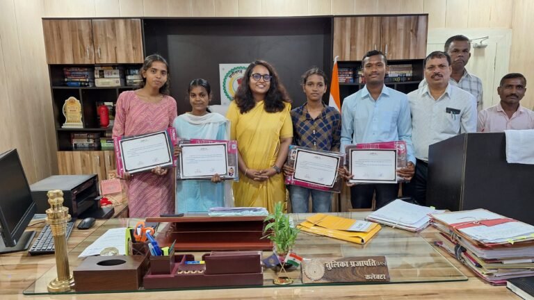 मोहला : खूब पढ़ो आगे बढ़ो, जिले का नाम रोशन करो–कलेक्टर प्रजापति