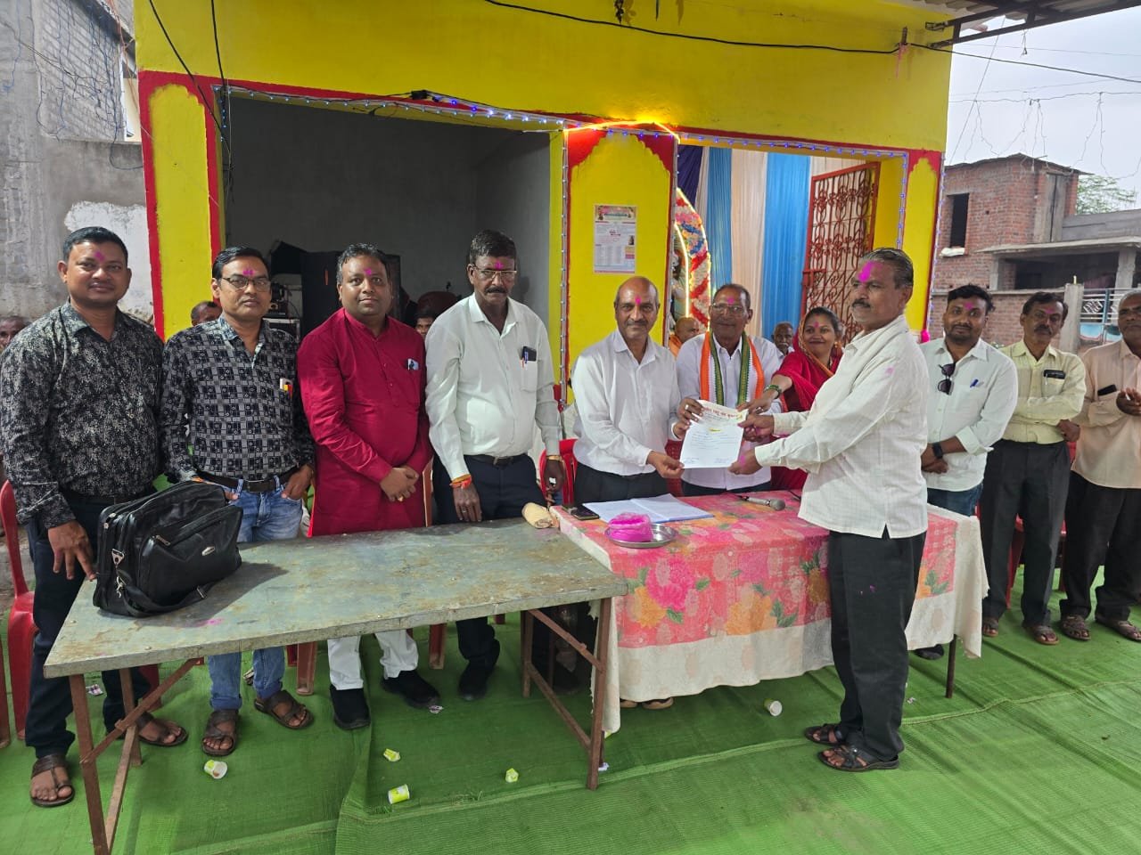 राजनांदगांव : परिक्षेत्र साहू समाज जोशीललमती  के अध्यक्ष त्रिलोचन साहू बने