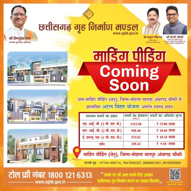 मोहला : माडिंग पीडिंग में बनेंगे विभिन्न श्रेणियों के स्वतंत्र भवन