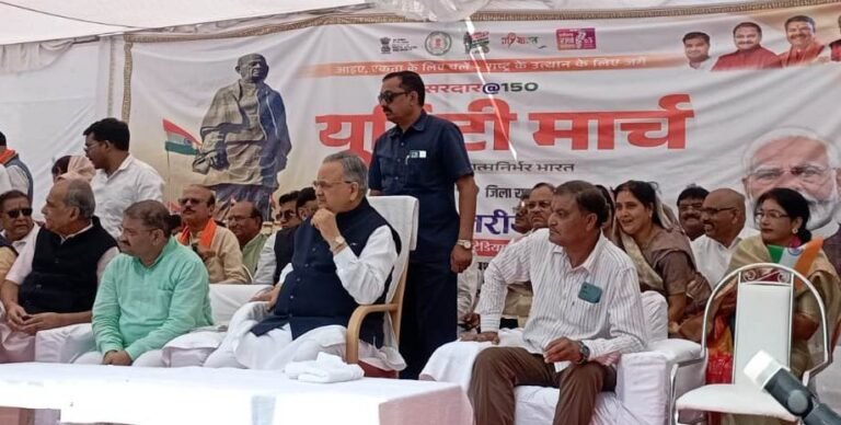 राजनांदगांव : यूनिटी मार्च में स्काउट-गाइड रोवर रेंजर्स की रही सक्रिय सहभागिता