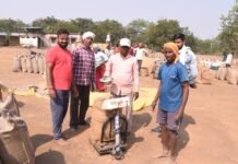 राजनांदगांव : जिले में धान की खरीदी अभियान से किसानों में हर्ष का माहौल