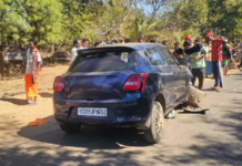 CG : कार और बाइक की टक्कर में तीन युवक घायल…