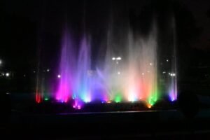 राजनांदगांव : ऊर्जा पार्क में रंग-बिरंगे म्यूजिकल फाउंटेन की बिखरी मोहक छटा