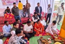 शहर विकास की मजबूत नींव: उद्योग मंत्री लखनलाल देवांगन और महापौर संजूदेवी राजपूत ने किया भूमिपूजन