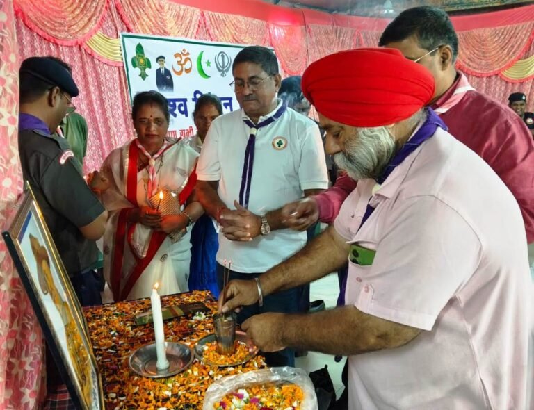 राजनांदगांव : स्काउट के जनक बेडेन पावेल एवं लेडी बेडेन के जन्मदिवस को विश्व चिंतन दिवस के रूप में मनाया गया