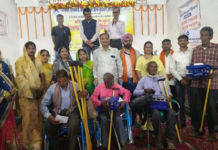 CG : वरिष्ठ नागरिकों को सहायक उपकरण वितरण प्रशंसनीय एवं अनुकरणीय कार्य : महापौर …