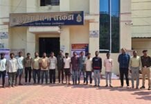 कांम्बिंग गश्त में 126 वारंटी और 11 फरार आरोपी पकड़े