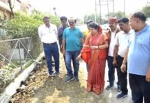 राज्यमंत्री गौर ने गोविंदपुरा में किया सड़कों का निरीक्षण, गुणवत्तापूर्ण कार्य के दिए निर्देश