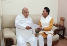 जल संसाधन मंत्री श्री सिलावट ने राजस्व मंत्री श्री वर्मा से की मुलाकात