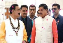 मुख्यमंत्री, डबरा में नवग्रह शक्तिपीठ के प्राण-प्रतिष्ठा समारोह में हुए शामिल