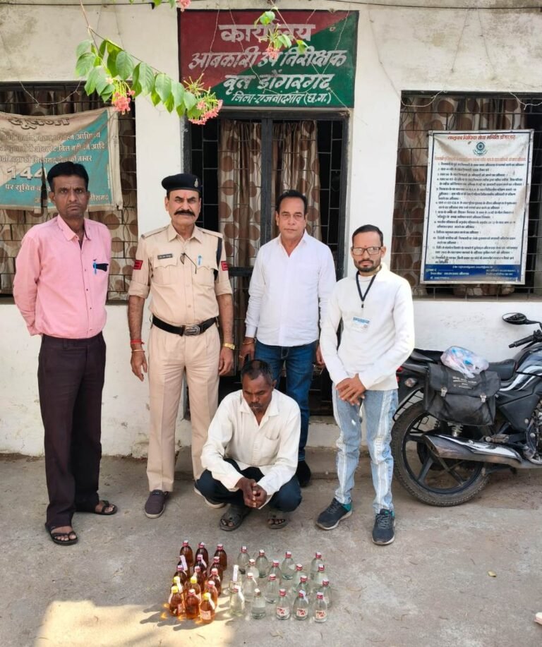 राजनांदगांव : 6.120 बल्क लीटर देशी मदिरा प्लेन व मसाला जप्त