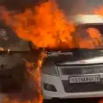 CG : सरायपाली में कार में लगी आग, कूदने से चालक का जान बचा …