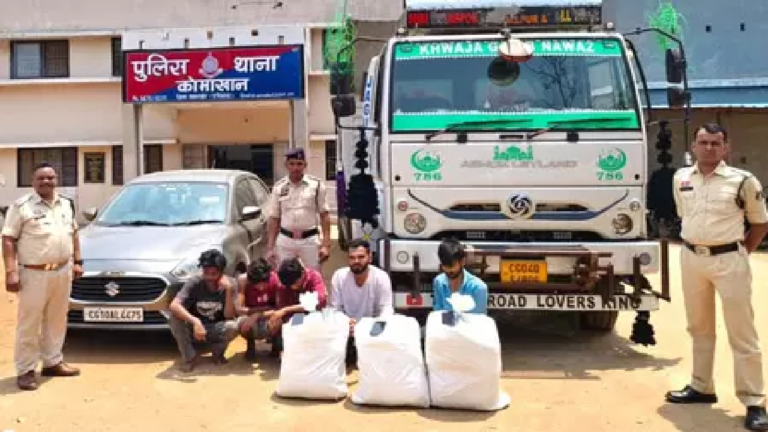 CG : छत्तीसगढ़ पुलिस का नारको नेटवर्क पर बड़ा प्रहार: 47 किलो गांजा जब्त, 59 लाख से ज्यादा की संपत्ति सीज …