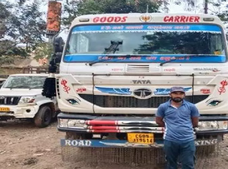 CG : अवैध खनिज परिवहन पर कार्रवाई, रेत से भरे 2 वाहन जब्त …