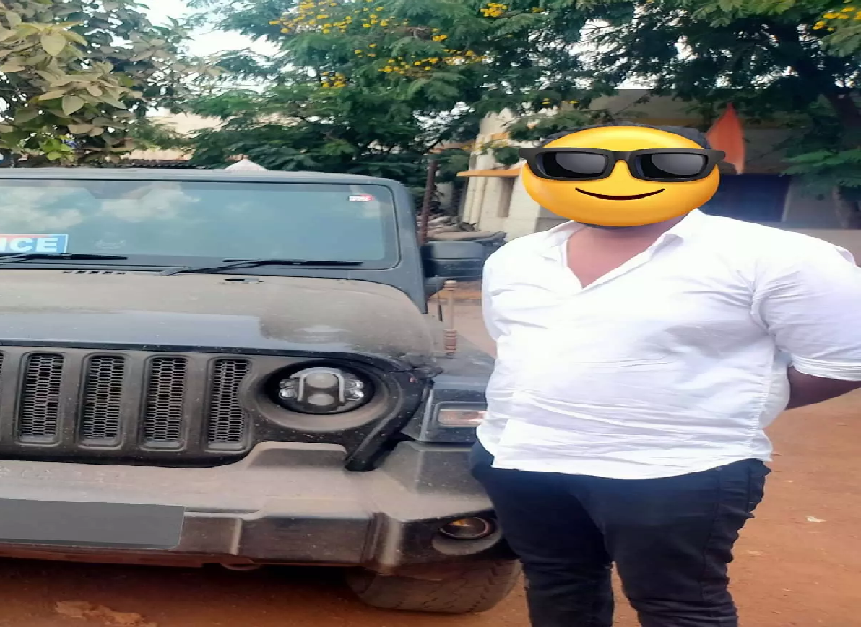 CG : फर्जी पुलिस बोर्ड लगी थार पर कार्रवाई, स्टंट ड्राइविंग पर वाहन जब्त …